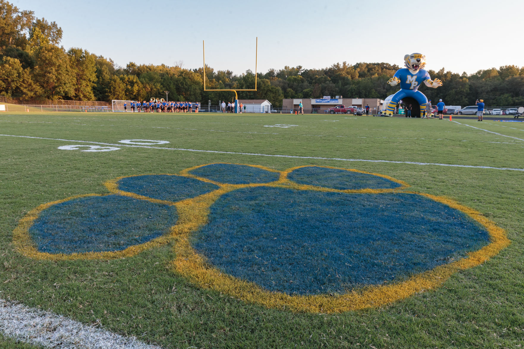 The Central Cabarrus Vikings shut out the Mount Pleasant Tigers 45-0.